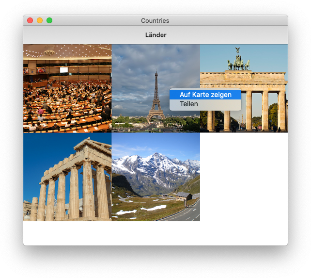 Kontextmenü unter macOS